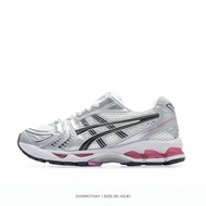 Asics Kayano gel 14 Lightweight Shockproof Running Shoes Men Women Style Metallic Silver, White, Bla