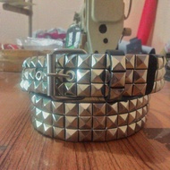 Eightball pyramid 3row full punk belt spike belt belt/