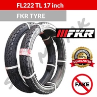 FKR FK222 TL 17INCH TYRE TIRE BUNGA TT100 MOTORCYCLE TAYAR TUBELESS MOTOSIKAL 70/90-17 80/90-17