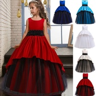 READY 🇲🇾🙂 Gaun Budak Perempuan Layered Dress Ruffle Baju Raya OOTD Murah Cantik Kids Gown Girl Birthday Princess