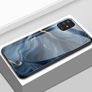 Casing hp For Samsung A71 4G A71 5G Case Gold Pattern Casing HP Case Hard Glass Silicone Softcase Ha