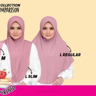 Lilybelle Lv1 L REGULAR by Cloverush Tudung Sarung Berkualiti READY STOCK ||FAST SHIP OUT