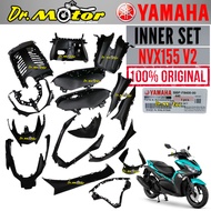 NVX155 V1 V2 NVX 155 AEROX COVER INNER SET PART HITAM CAVER KAVER BLACK METER FENDER BBP-F8400-00 100% ORIGINAL YAMAHA