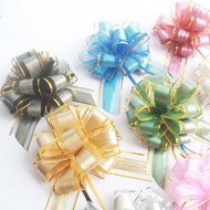 50MM Large Handmade Pull Bow Ribbons Pull Flower Ribbon Gift DIY Packing Christmas Wedding Car Birthday Decoration