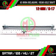 Rear axle Rear drum axle Rear axle shaft SATRIA, SATRIA HIU, SATRIA 120, SATRIA 2T, 2TAK