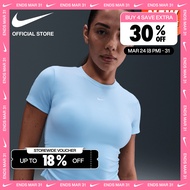 Nike Dri-FIT Womens One Short-Sleeve Top - Celestine Blue [IM7043-441]