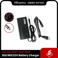 Electric Bicycle Charger 36v/48v/52v 2A 3A AU/EU/US/UA Ebike Battery Charger with DC2.1 Socket for 3