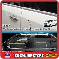 Toyota Vellfire ANH20 2012 Door belt moulding chrome window moulding vellfire accessories