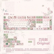 【Keycap Only】Jinguan City Keycap 120 Keys PBT Full Five Sided Thermal Sublimation For Cherry MX Swit
