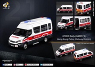 Tiny, 微影, no.21, 香港警察, 衝鋒車, iveco daily (AM8174), hk police (railway district)