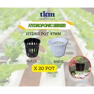 [Fertigasi Hidroponik Sayur Daun Hydroponic] 20 NOS X 47mm Mesh Hydro Pot Aquaponics Hydroponics Cup