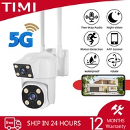 TIMI 8MP Wireless CCTV Camera 5G WiFi 360 Wireless Waterproof Outdoor CCTV IP Security Camera Dual C