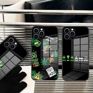 BL-1 Weed Leaf Pot Kush 420 smoke  Phone Case Tempered Glass For IPhone   17， 12  8 7  Plus 13  MAX 
