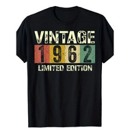 [ 60th Birthday Vintage Tee] 60th Birthday 1962 Vintage T-Shirt - Mens 60 Birthday Decorations