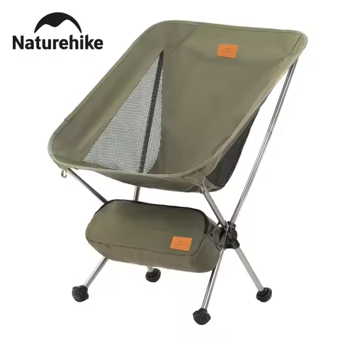 Naturehike YL02 Camping Chair Outdoor Ultralight Widen Folding Chair 600D Oxford Fabric Portable Fol