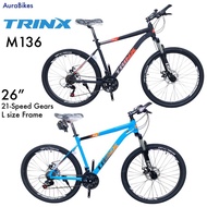 TRINX M136 26” Mountain Bike Bicycle 21 Speed Gears Aluminium Alloy Frame