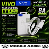 Vivo USB Type C Data Cable 100%Original Fast Charging Charger 8A 18W 44W/ 66W/ 80W/ 120W/