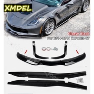 For 2014-2019 Corvette C7 Stingray Z06 Stage 3 Front Lip Winglets & Side Skirts