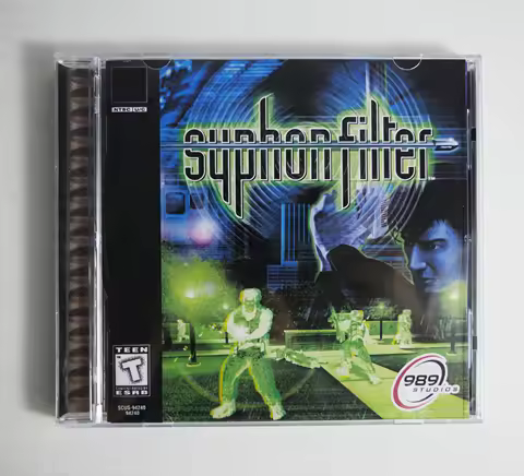 PS1 Syphon Filter With Manual Copy Disc Game Unlock Console Station 1 Retro Optical Driver Video Gam
