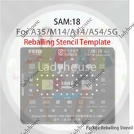 SAM18 BGA Stencil Reballing For Samsung A35 M14 5G A14 A54 CPU RAM Exynos 1330 1380 E8835P E8535P SP