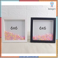 กรอบเขย่า กรอบรูปเม็ดโฟม ขนาด 6x6 นิ้ว กรอบรูปมิติ **เม็ดโฟม** flashsale ลดกระหน่ำ