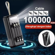 T Power Powerbank 100000Mah Powerbank Fast Charging Quick Charger 2.1A