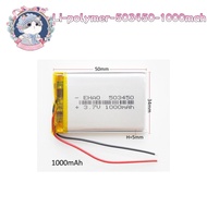 3.7V 1000mAh Lithium Polymer LiPo Rechargeable Battery Cells 503450 For Mp3 DVD PAD Camera Reco V