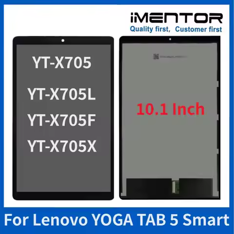LCD Display Touch Screen Digitizer Assembly Panel, 10.1 ", Lenovo YOGA TAB 5 Smart Tab, YT-X705, YT-