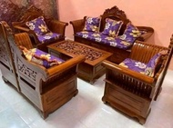 kursi tamu madura matahari kayu jati