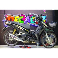 FUTURE CAR STICKER BLACK LED BEAUTIFUL BLACK AND YELLOW STICKER