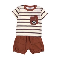 FIFFY CASUAL T-SHIRT SUIT BAJU BAYI COTTON BABY BOY CLOTHES SET BABY GIRL CLOTHES SET (2326031)
