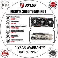 USED MSI GeForce RTX 3060 Ti GAMING Z TRIO 3060 Ti Gaming Graphics card 14000MHz GDDR6 8GB RTX 3060Ti Video Card