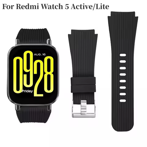 Silicone Strap for Redmi Watch 5 Active Sports Breathable Replacement Wristband for Redmi Watch 5 Li