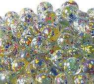 Matsuno Hobby E1230 Marble, Glass Ball, Made in Japan, 0.7 inch (17 mm), Polka Dots, Mix, 1 Bag (260