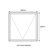 Aluminium Top Hung window