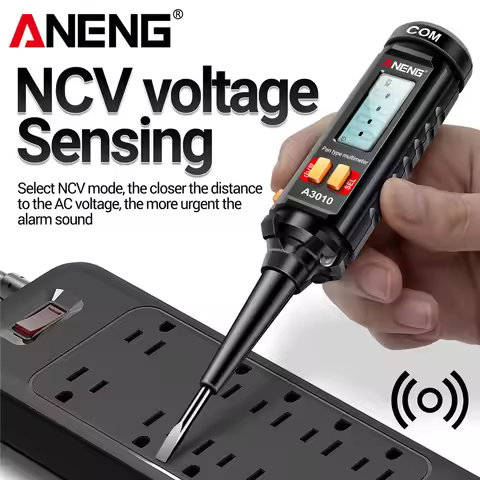 Clamp Meter DC/AC 600A Current Voltage+A3010 2 in1 Pen Type Multimeter Electrician Tester Tools ANEN