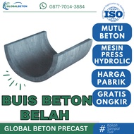 Buis Beton Belah 20cm x 100 Setengah Lingkaran, Cor, Gorong Gorong, Saluran Air Pipa Drainase