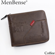MenBense Ví Nam Làm Bằng Da Sáp Ví Da Dầu Cho Nam Ví Đựng Tiền Xu Ví Đựng Thẻ Nam Ngắn Ví Đựng Tiền