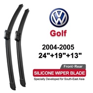 (Front+Rear 3pcs)silicone car wiper for VW Volkswagen Golf 2004-2005(MK5)Windshield Wiper Blades Set