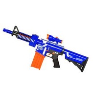 OMC生存遊戲-澤聰7054[10連發電動軟彈狙擊槍-藍橘版]玩具槍,安全子彈,似NERF玩具槍,澤聰電動軟彈槍,衝鋒槍