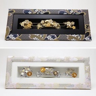 INORIKA Frame – Artisanal Handmade Frame with Artificial Flowers (Large: 40x15cm / 15.75x5.91 inches