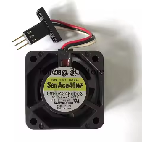 Original CPU Fan For Sanyo 9WF0424F6D03 A90L-0001-0507#A 24V 0.076A Fanuc Cooling Fan