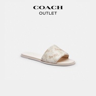 Coach | รองเท้าแตะแบบแบนลายม้า Coach