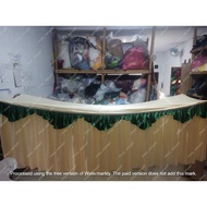 Custom table tplak size height 90cm width 110cm length 400cm