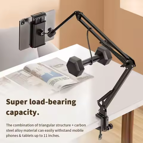 360 ° Rotating Bed Tablet Stand iPad Stand 4.5-11-inch Phone Tablet Stand Bed Tablet Stand with 90cm