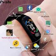 POSHI Touch Screen Smart Watch 2022 New Digital Watch for Women / Watch for Men Original Brand Silicon Strap Waterproof Sport Jam Tangan Pintar for Xiaomi IPhone Android