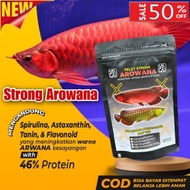 Promo!! Cash On Delivery Pelet Ikan Arowana Arwana Super Red Arwana
