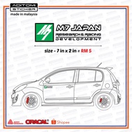 M7 Japan Research & Racing Development sticker
