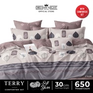 [Comforter Set] Comfort Bay TERRY Fitted Set Super Single/Queen/King Bed Sheet Cadar Pillowcase Incl