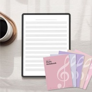 數碼 五套空白鋼琴譜手稿紙 - 音樂樂譜